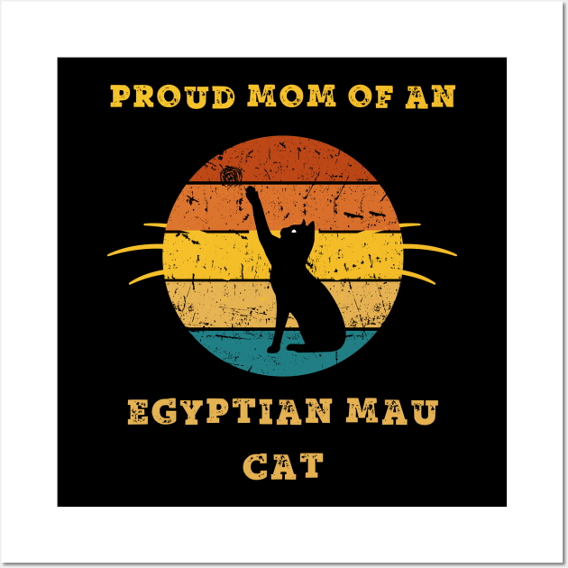 egyptian mau cat mom Wall Art by vaporgraphic